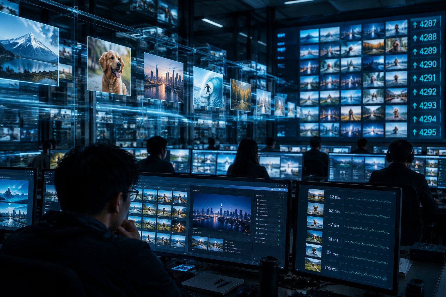 产图流水线在控制室里批量出图
