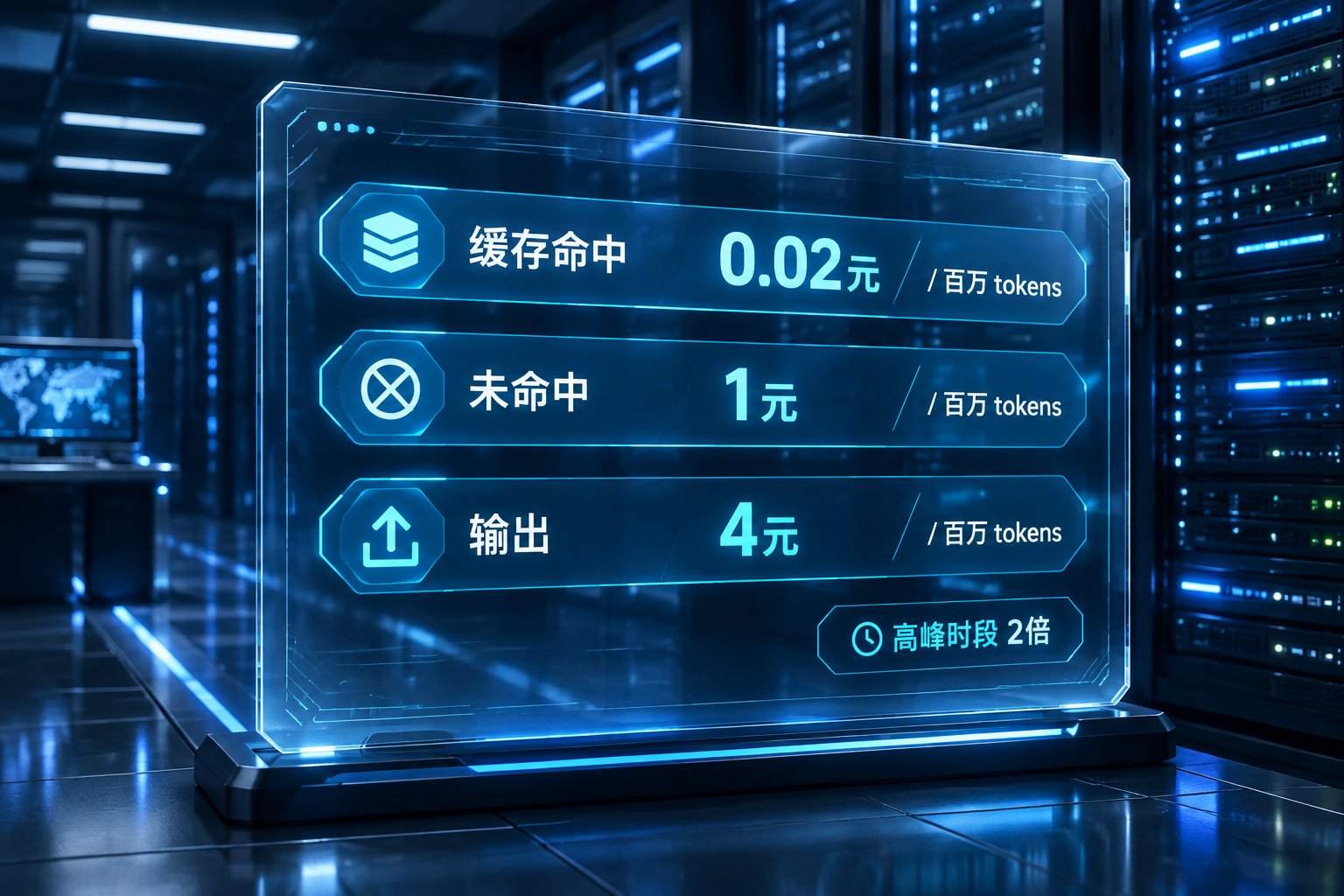 Flash空闲时段价目:缓存命中0.02元、未命中1元、输出4元